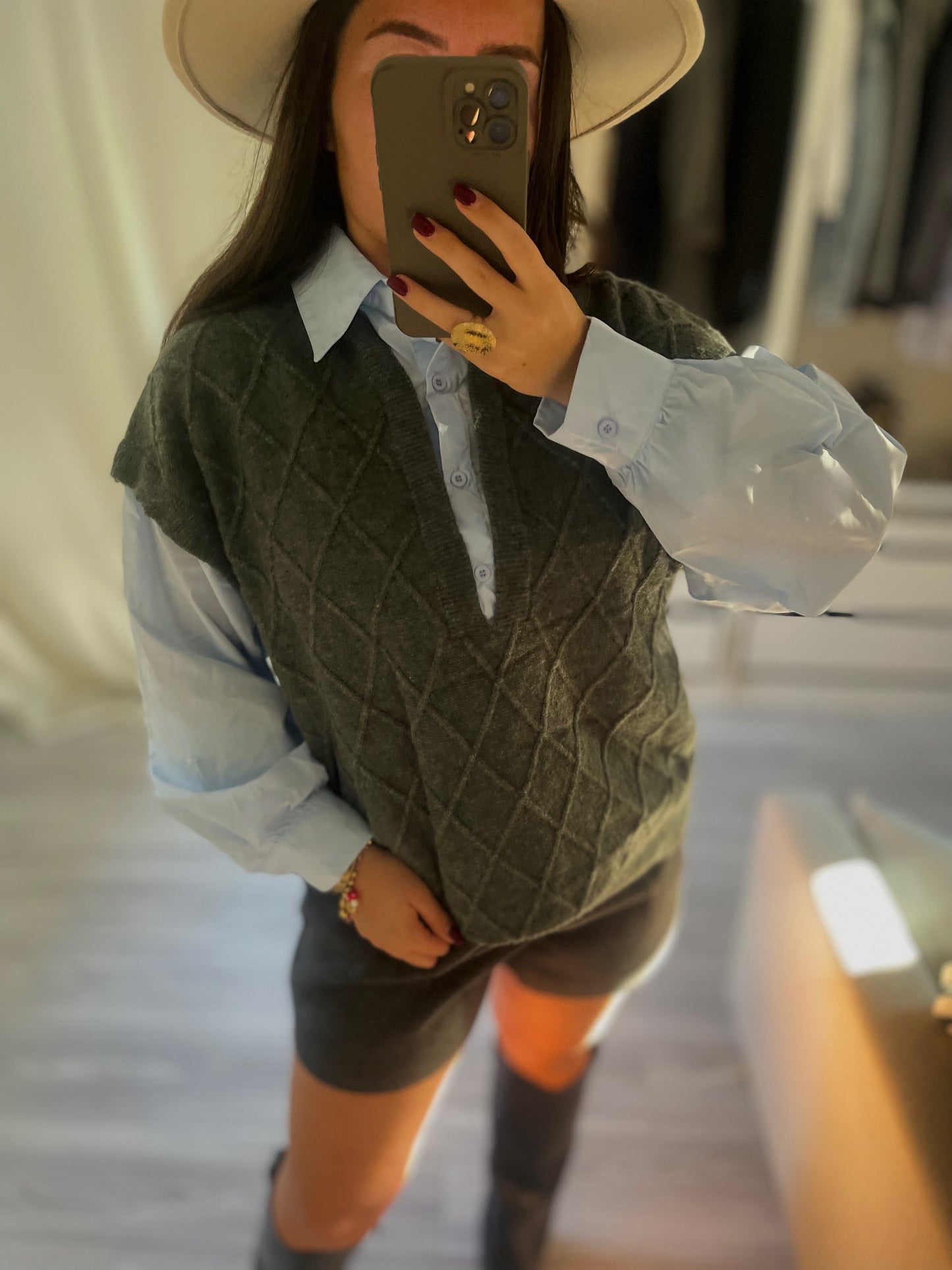 Pull avec chemise Noëlla